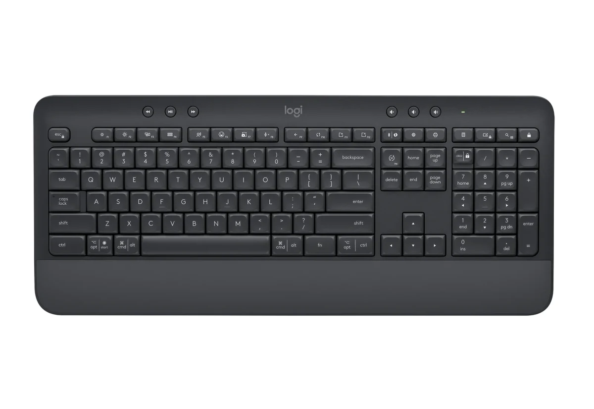 Logitech Signature K650 в цвете Graphite, вид сверху