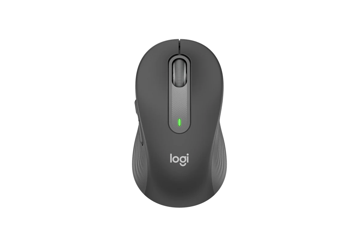 Logitech Signature M650 в цвете Graphite, вид сверху