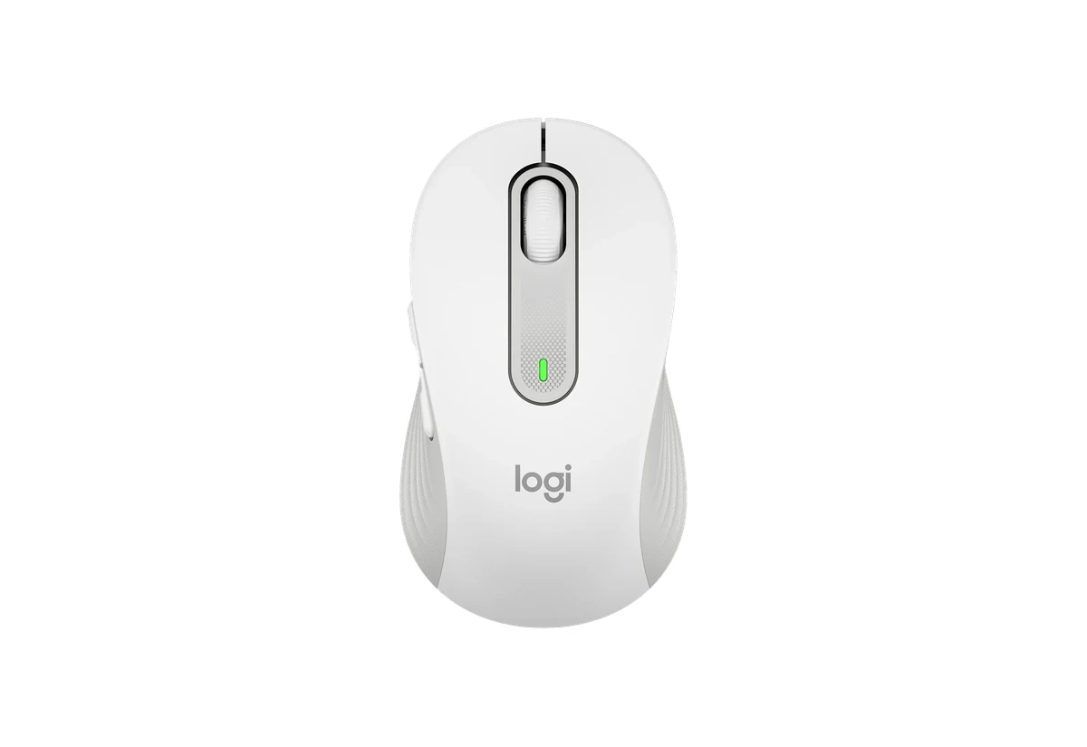 Logitech Signature M650 в цвете Off-white, вид сверху