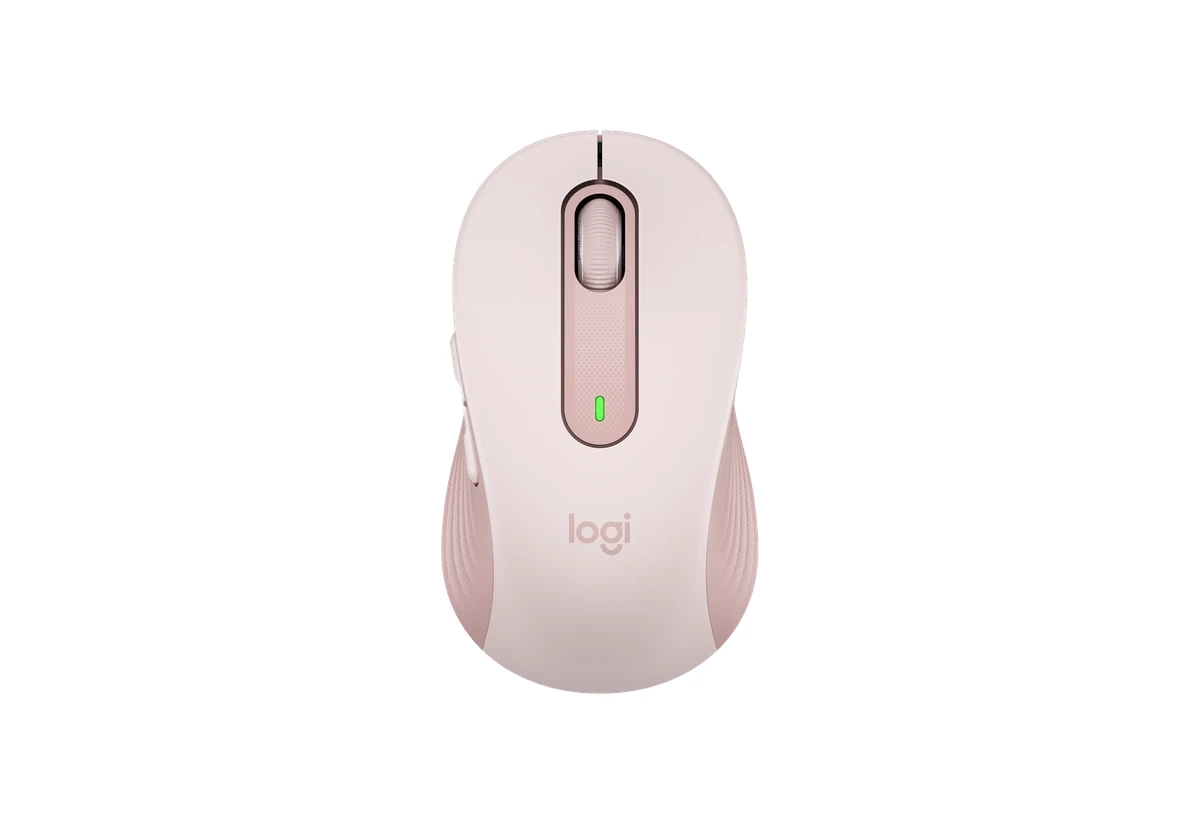 Logitech Signature M650 в цвете Rose, вид сверху